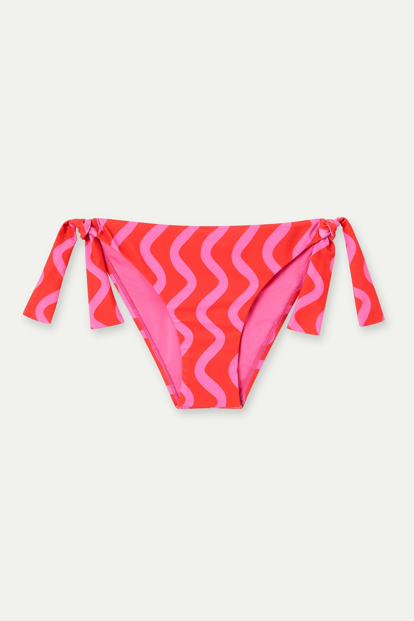 Braguita Bikini lazada con estampado Wave Red & Pink