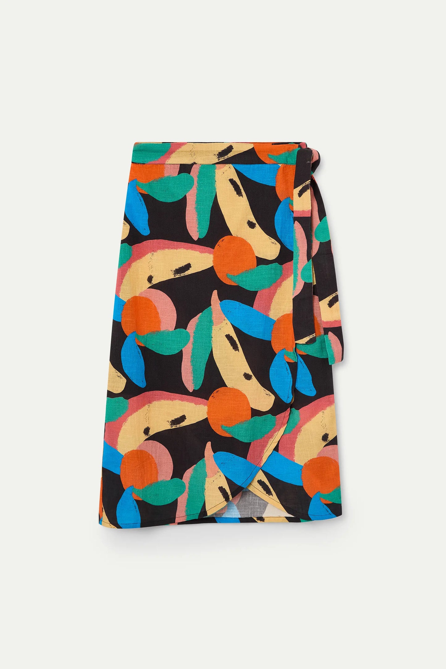 Falda midi con estampado Tutti Frutti Big