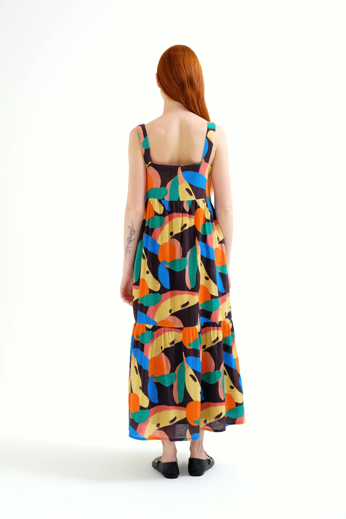 Vestido largo con estampado Tutti Frutti Big