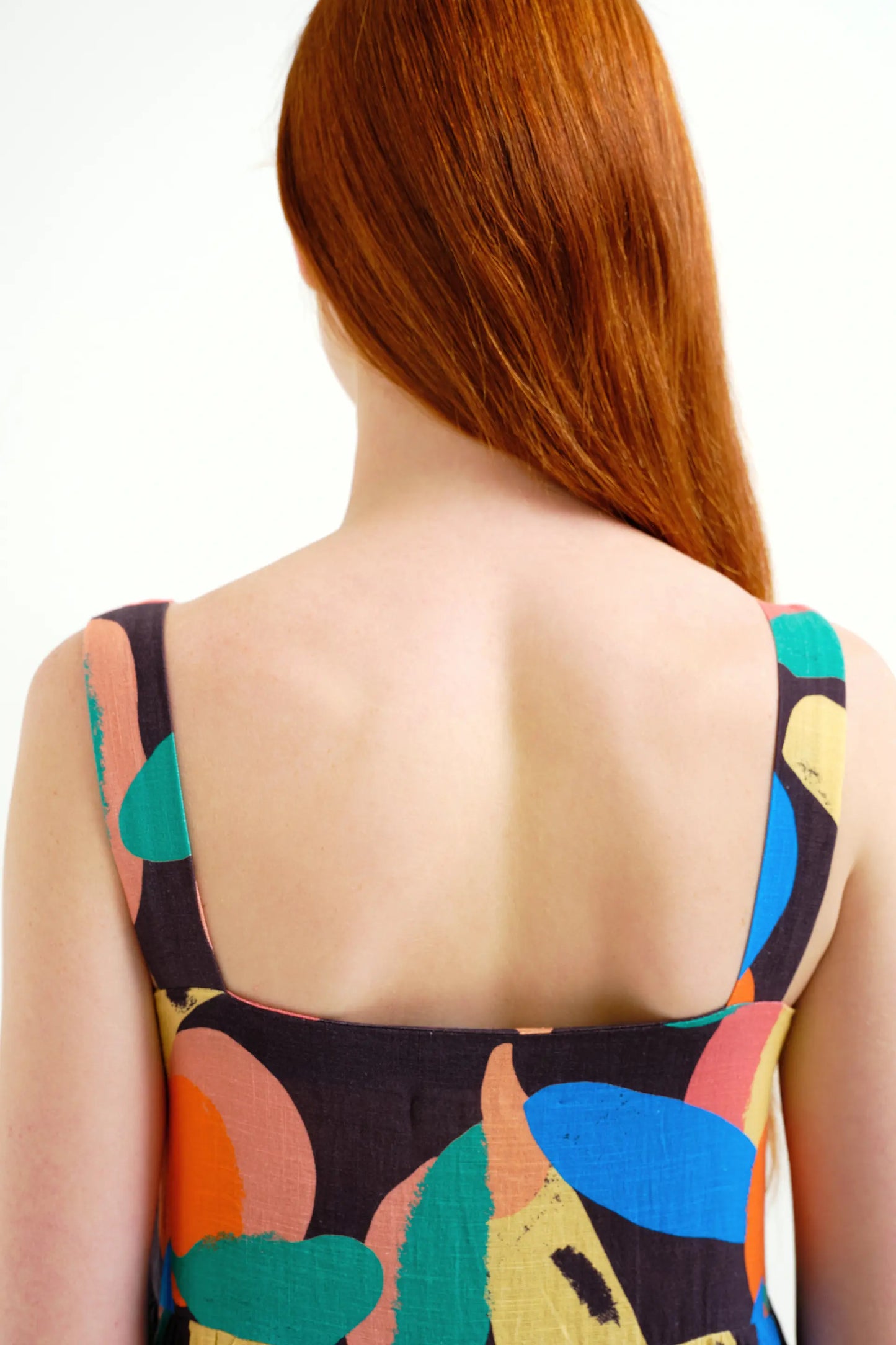 Vestido largo con estampado Tutti Frutti Big