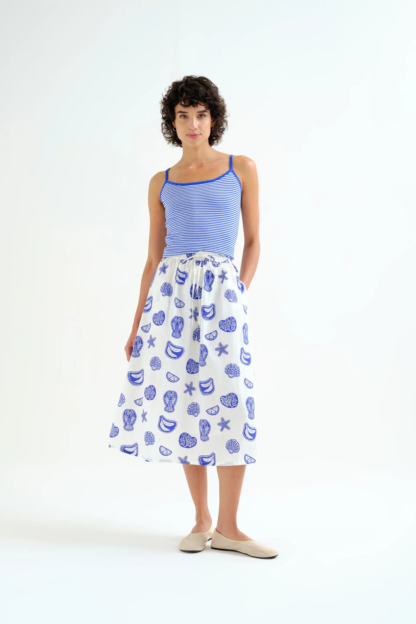 Falda con estampado Lobster