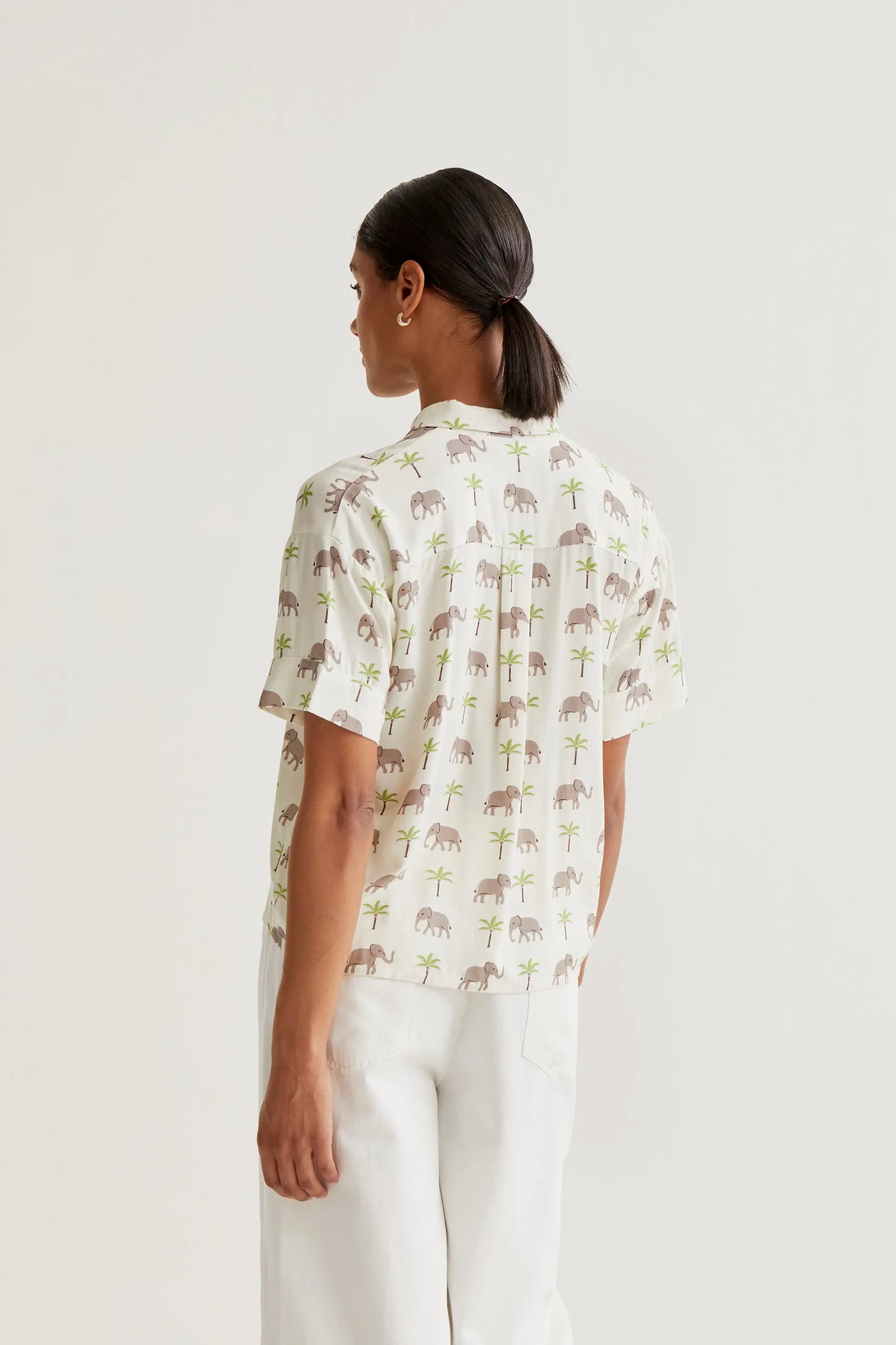 Camisa con estampado Elefante LENZING™ ECOVERO™
