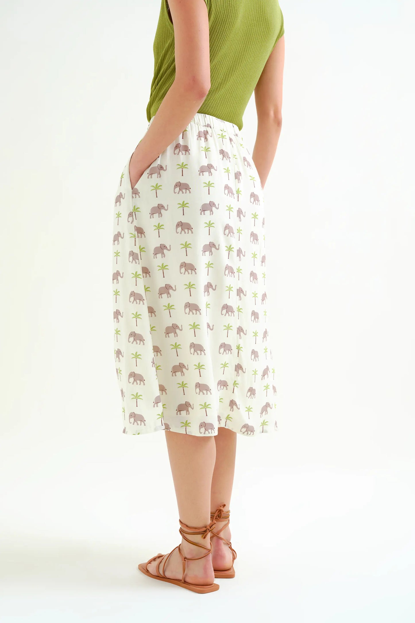 Falda con estampado Elefante LENZING™ ECOVERO™