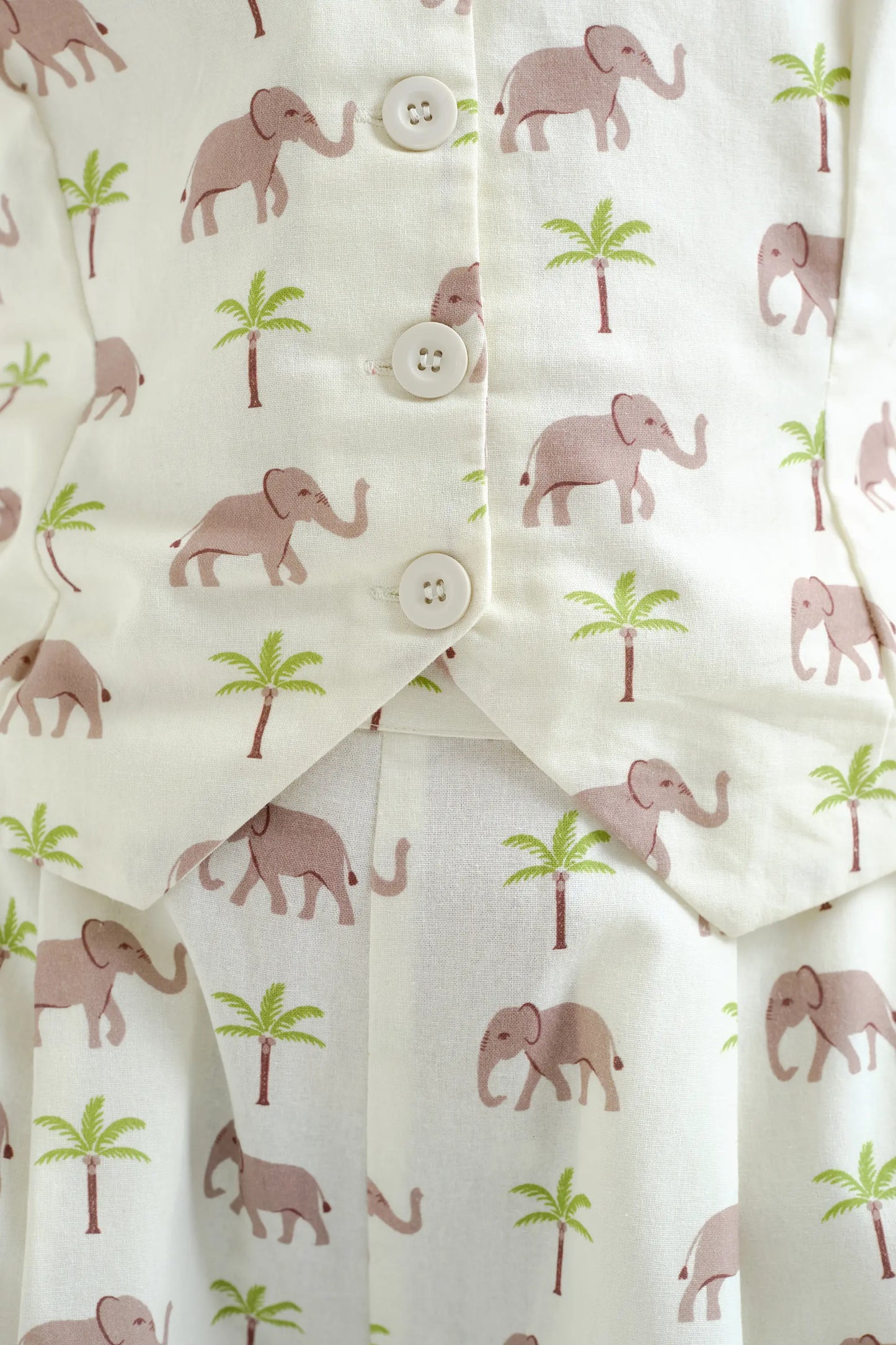 Elephant print vest
