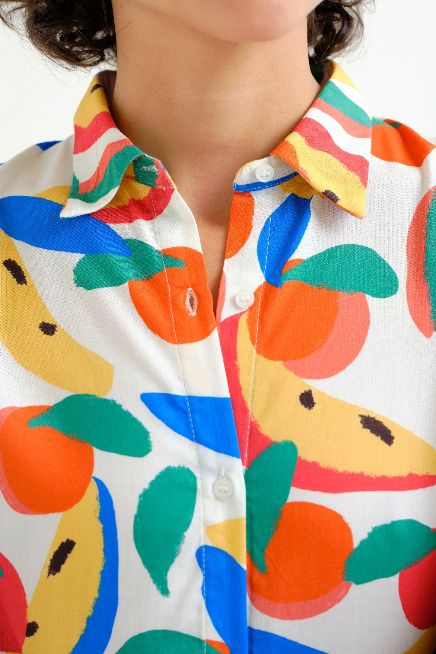 Camicia con stampa Tutti Frutti Small LENZING™ ECOVERO™