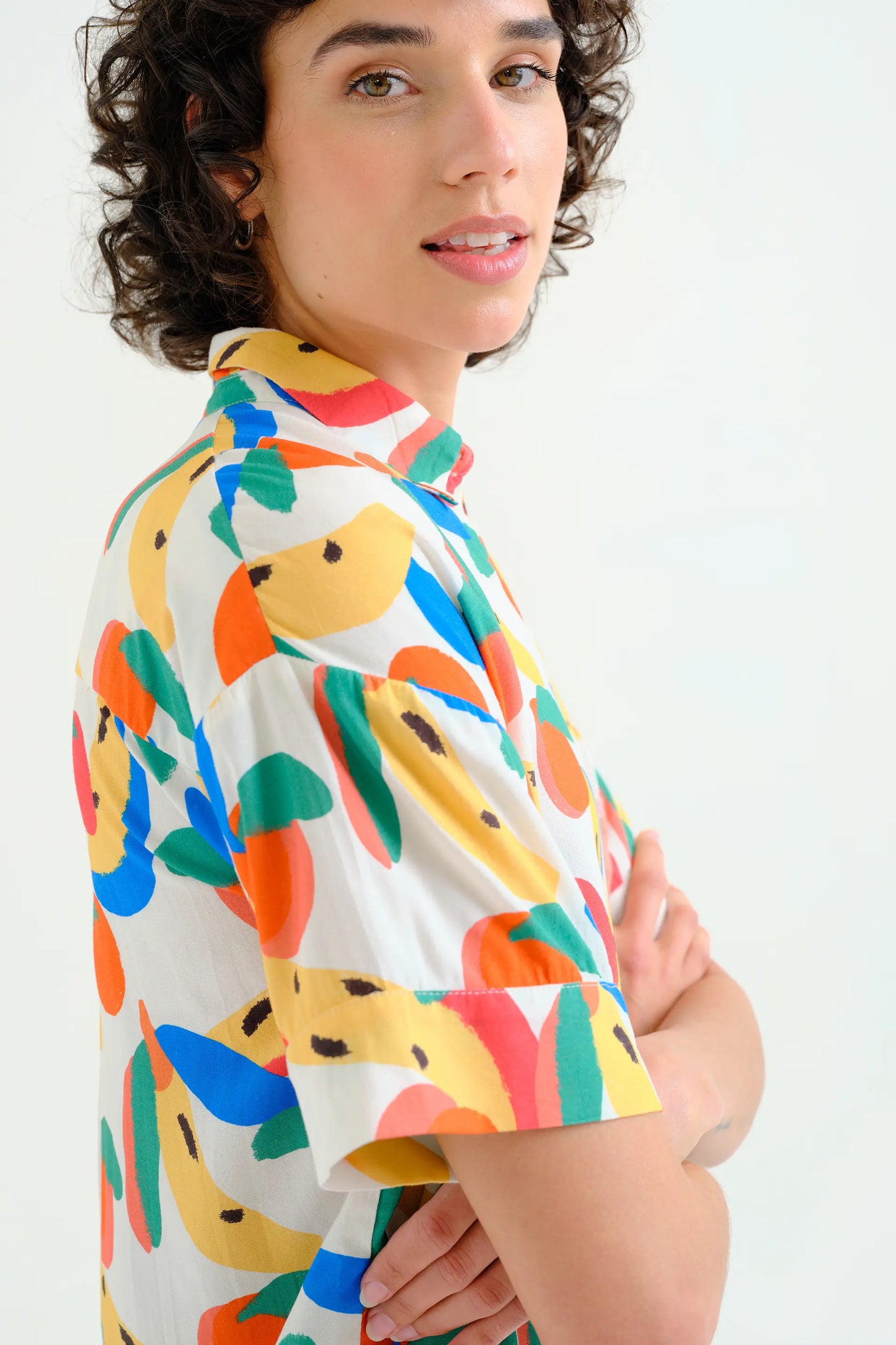 Camicia con stampa Tutti Frutti Small LENZING™ ECOVERO™