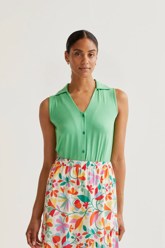 Camisa básica verde