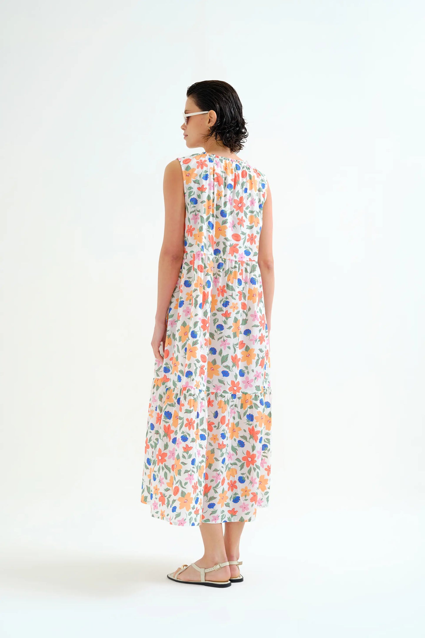 Lily Big print maxi beach dress
