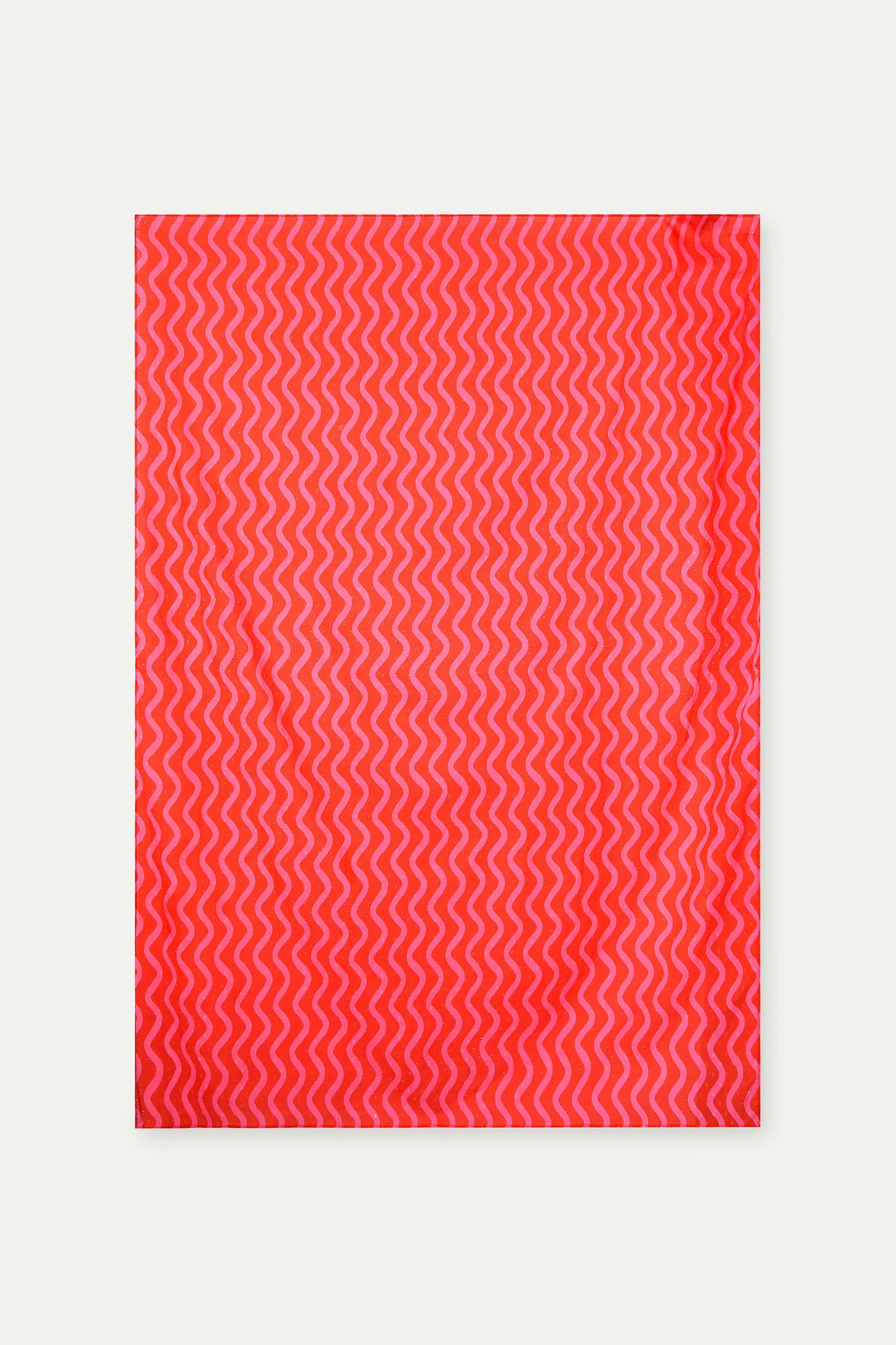 Pareo con estampado Wave Red & Pink