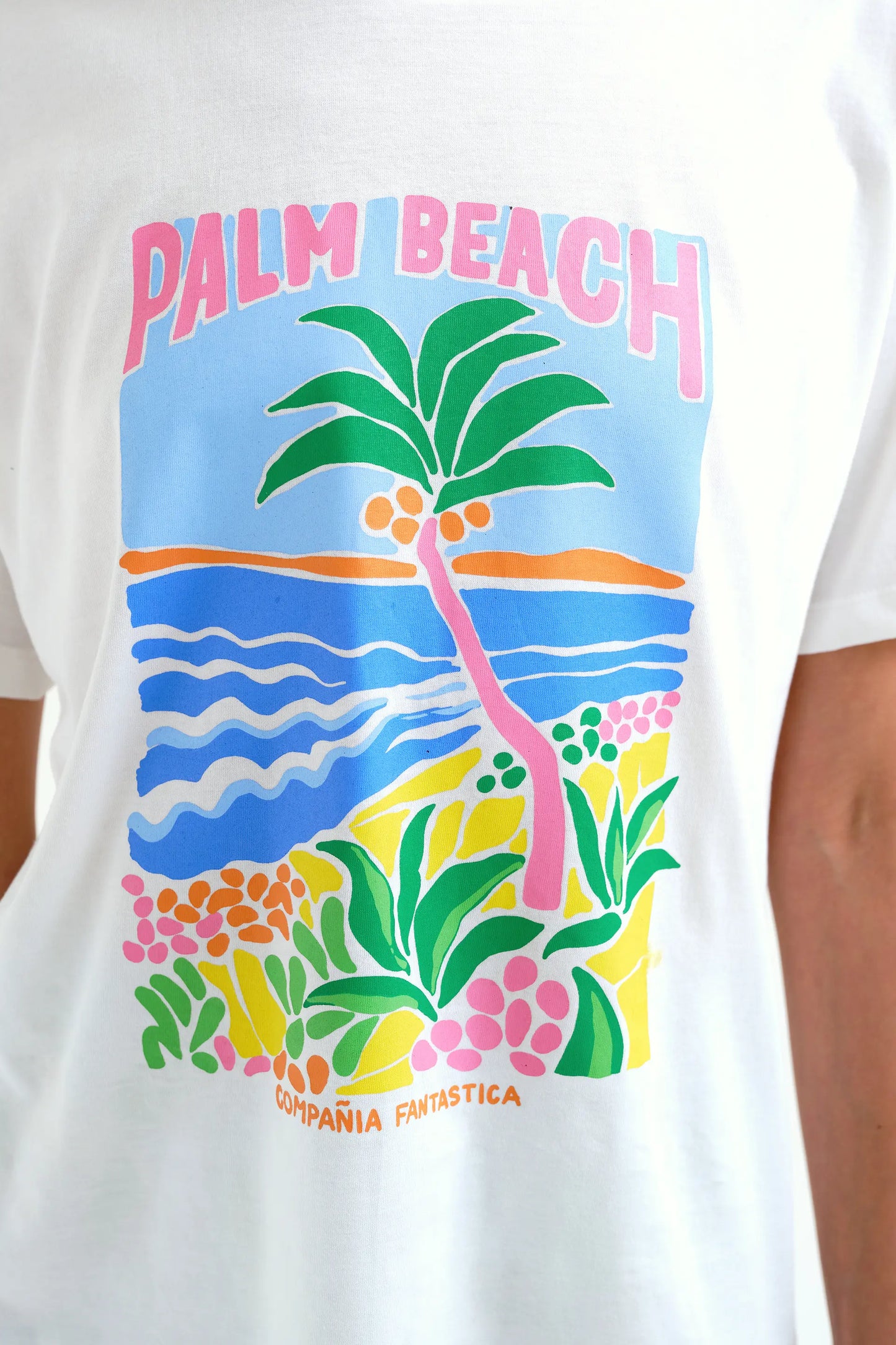 Camiseta con estampado Palm Beach