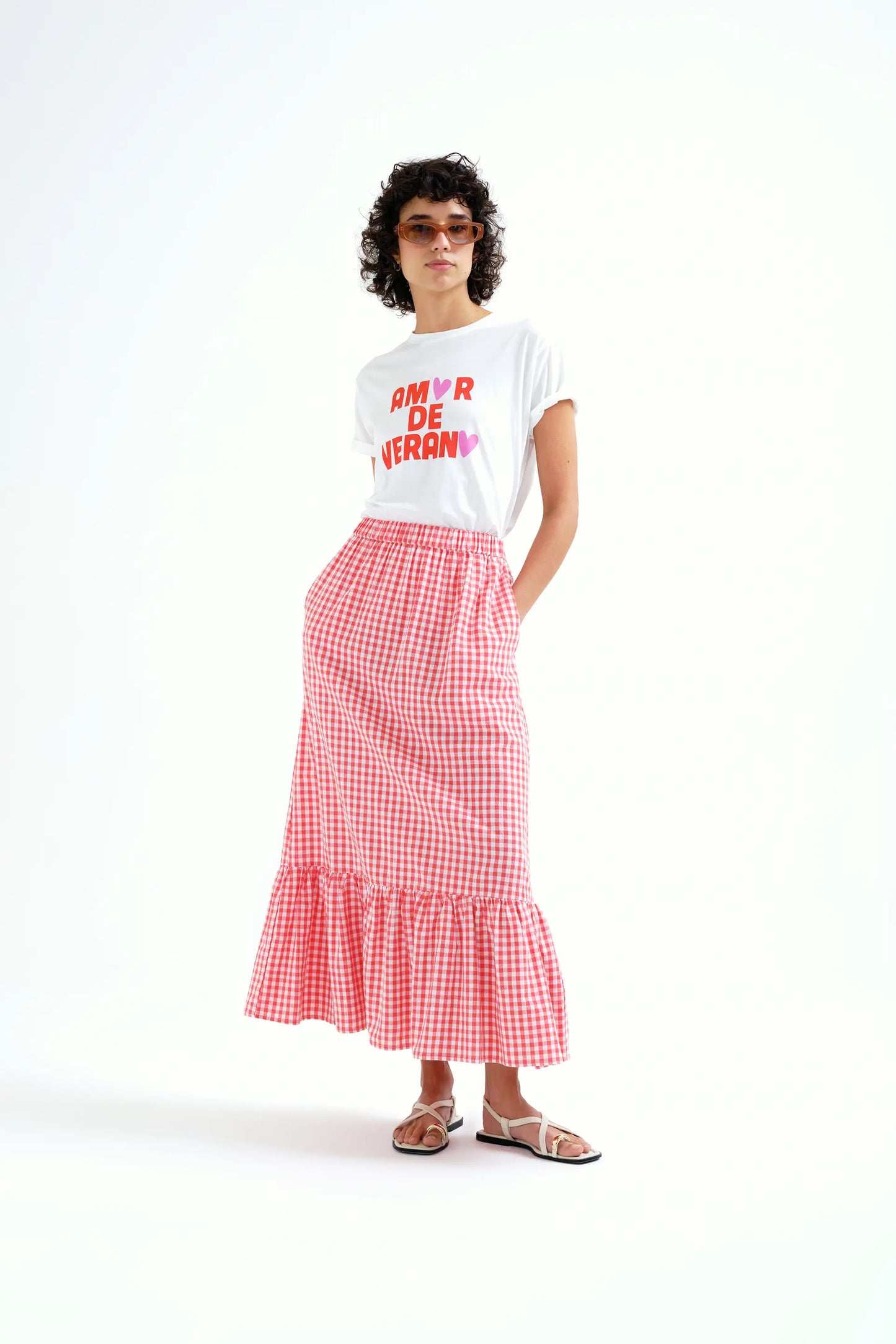 Camiseta con estampado "Amor de Verano"