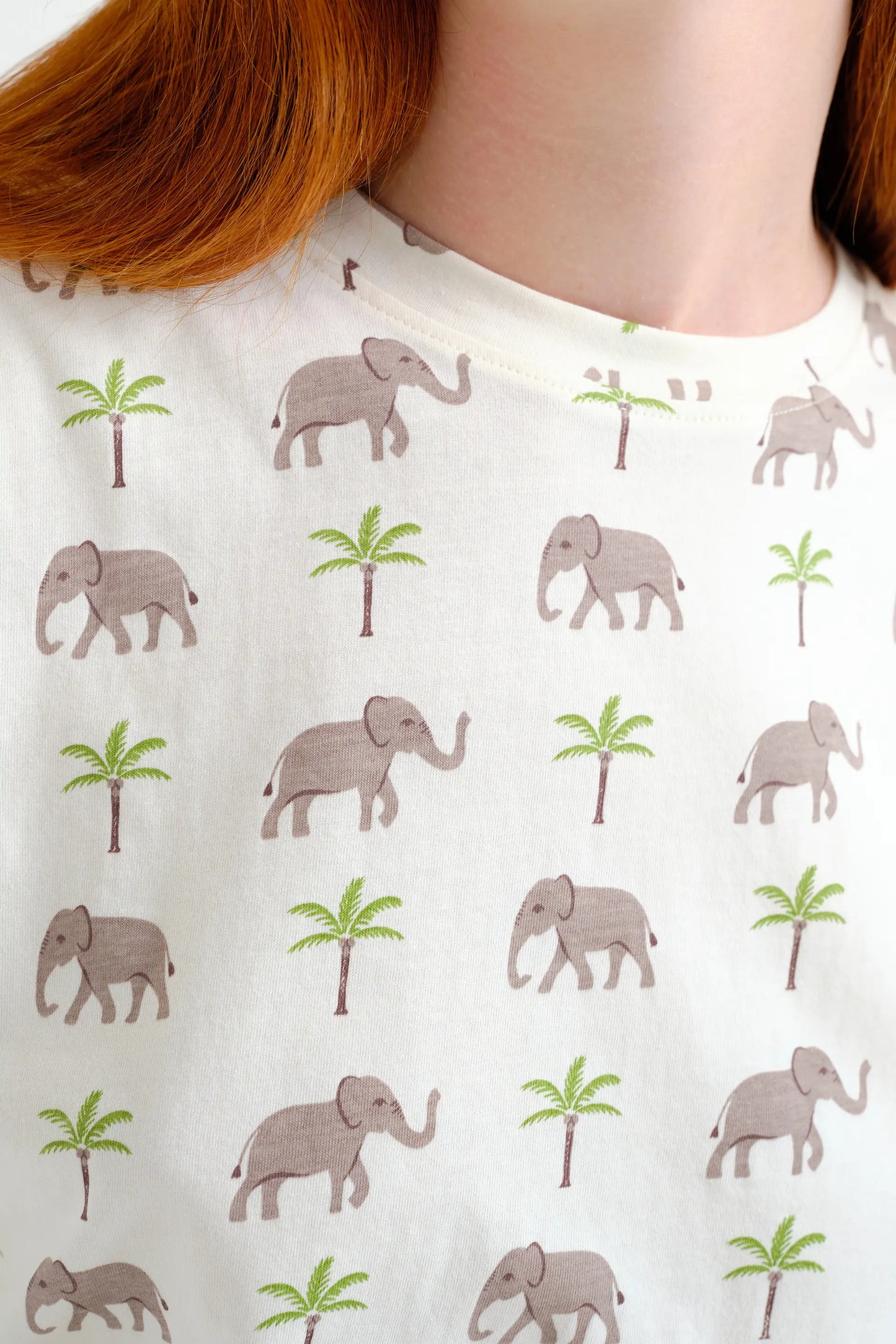 Maglietta con stampa elefante