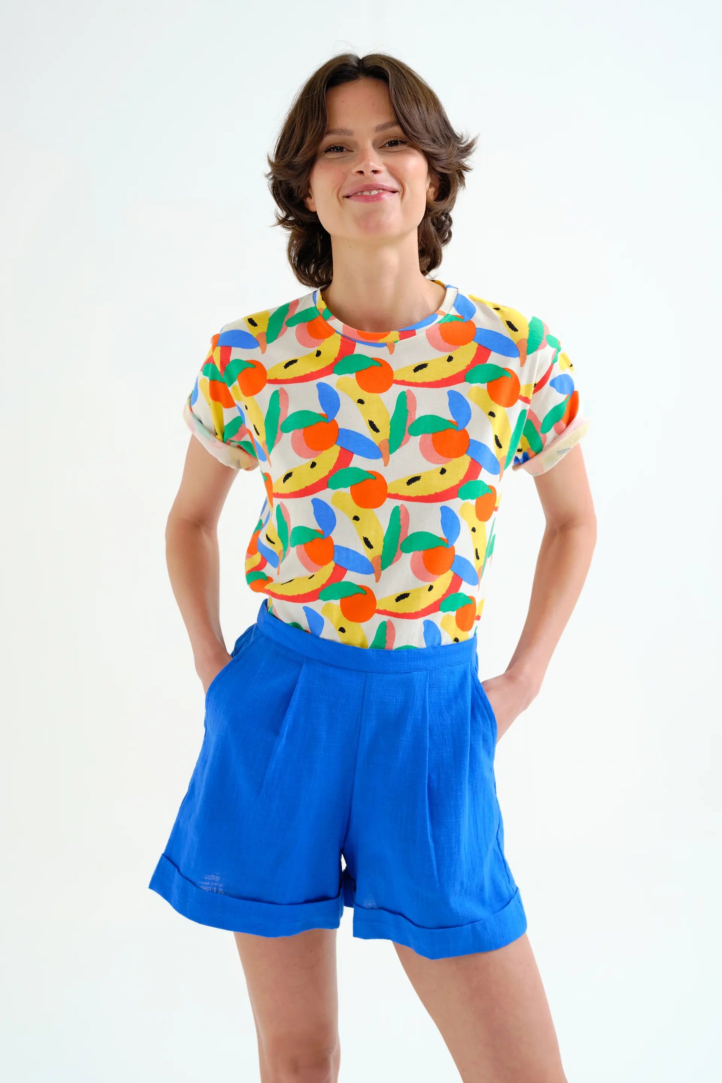 T-shirt con stampa Tutti Frutti Small