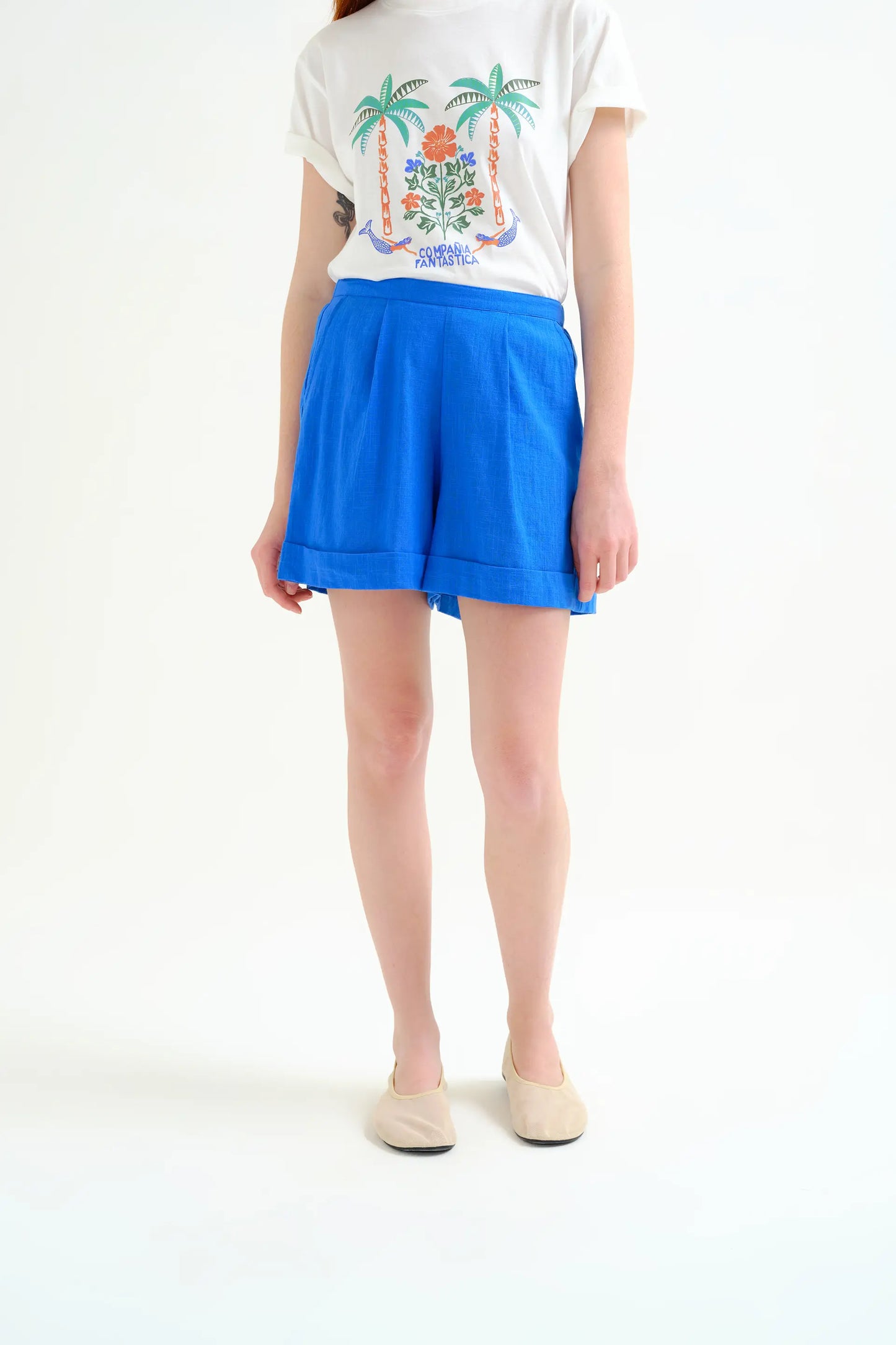 Shorts 100% algodón azul marino