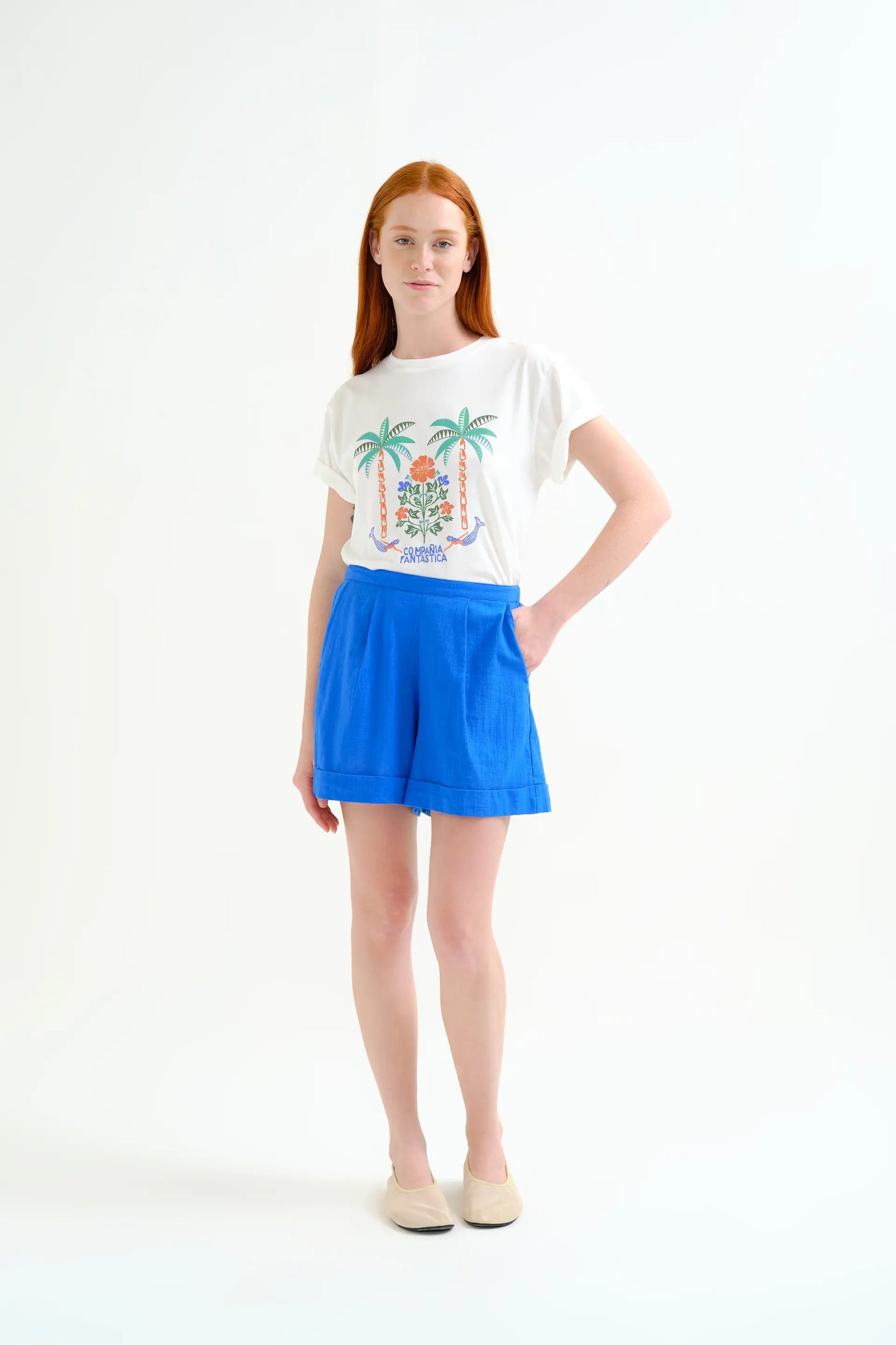 Shorts 100% algodón azul marino