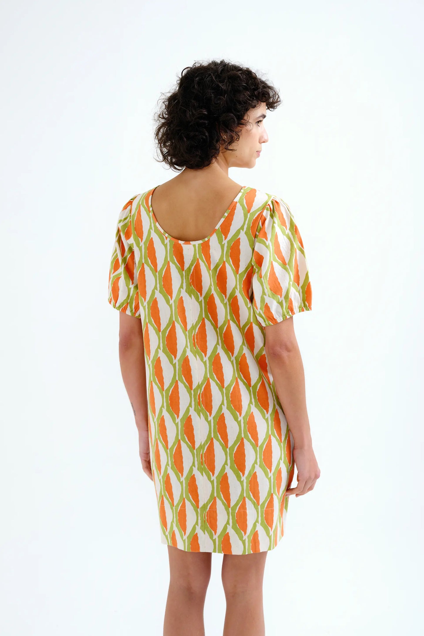 Aloe print short dress