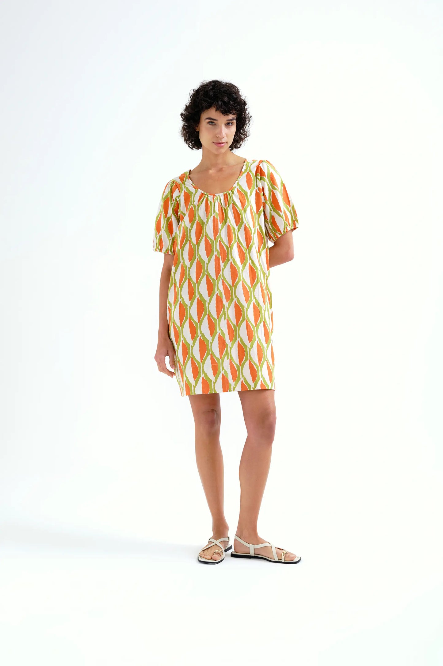 Aloe print short dress