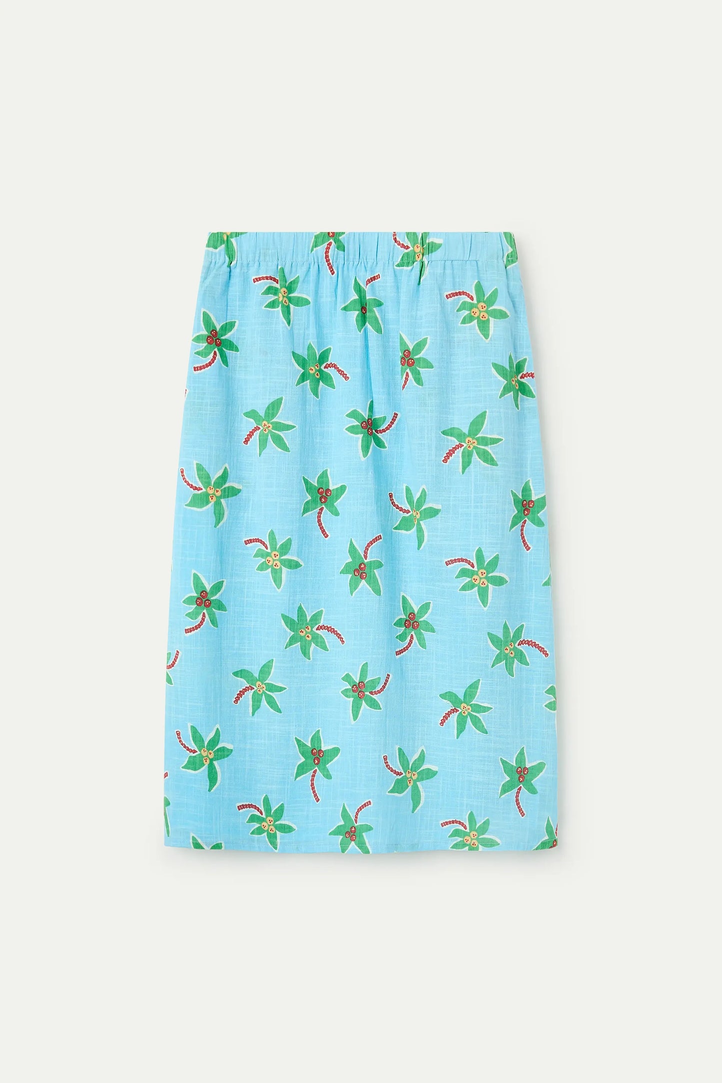 Small Coconut Print Midi Skirt