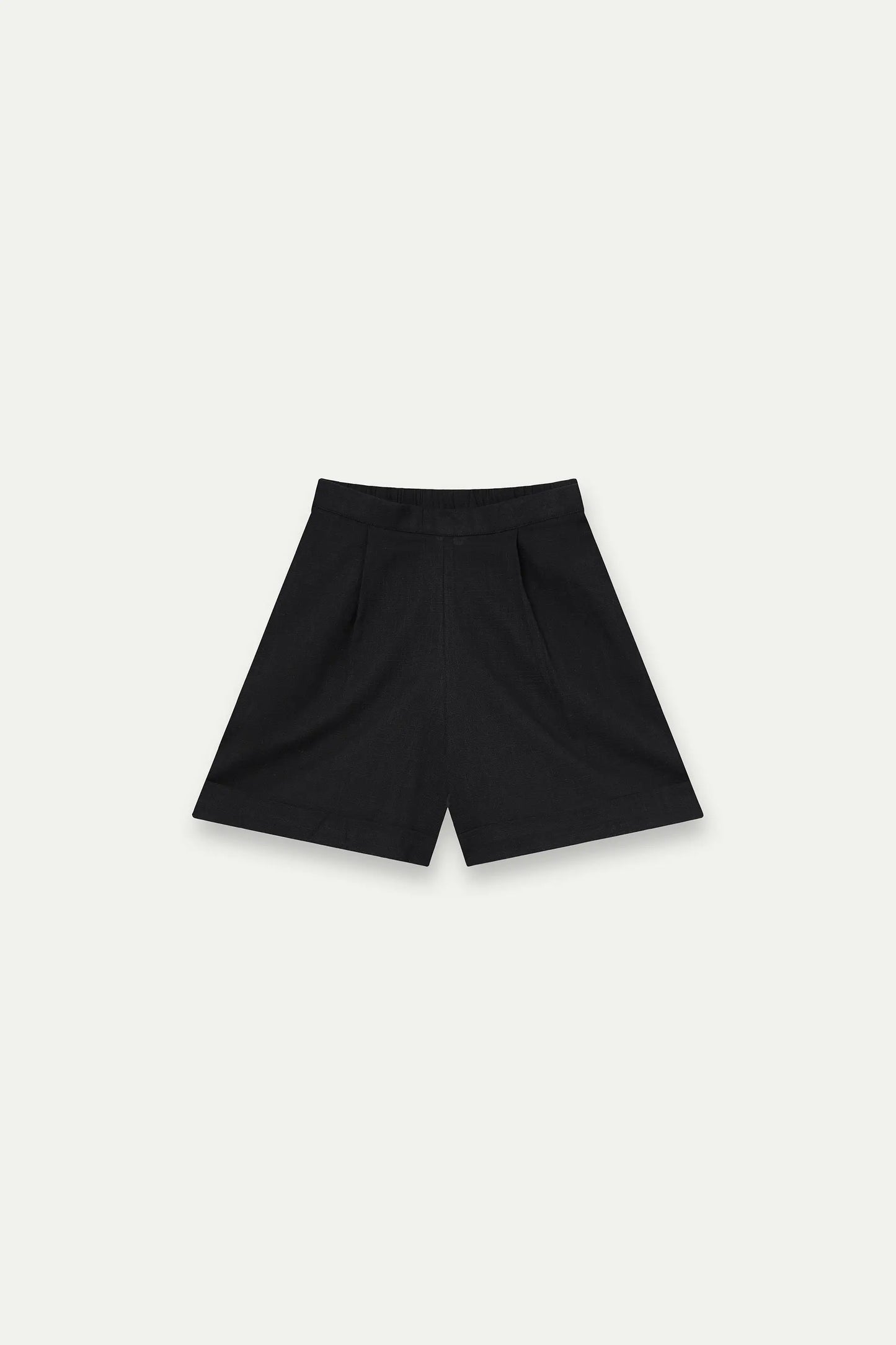100% cotton black shorts