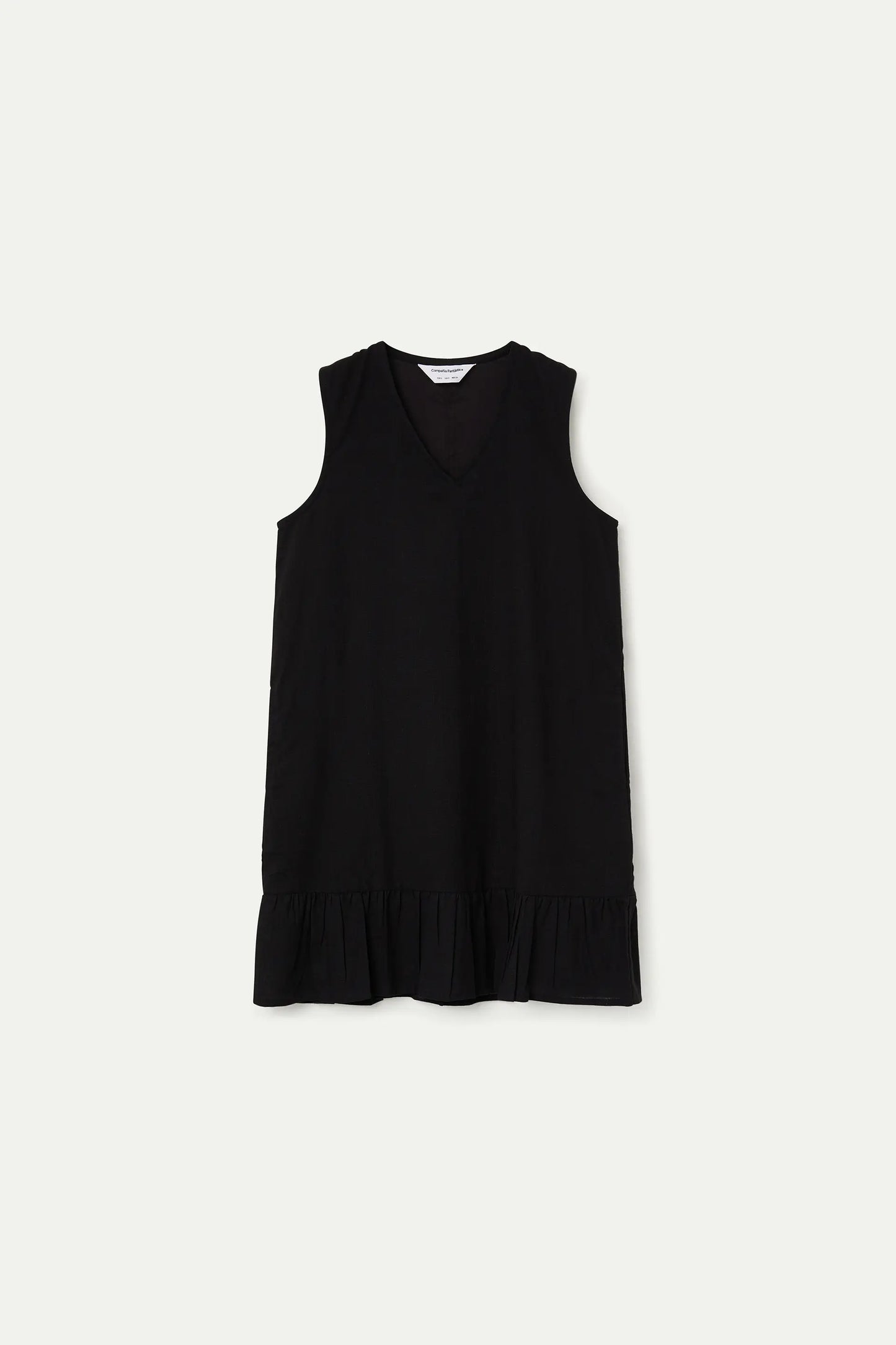 Abito corto, 100% cotone, nero