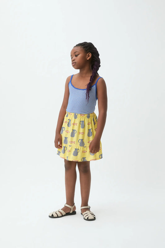 Top de niña rayas blanco y azul