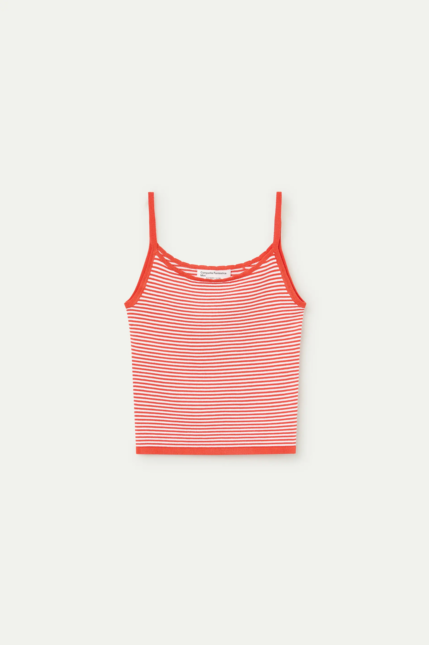 Top da bambina, strisce bianche e rosse