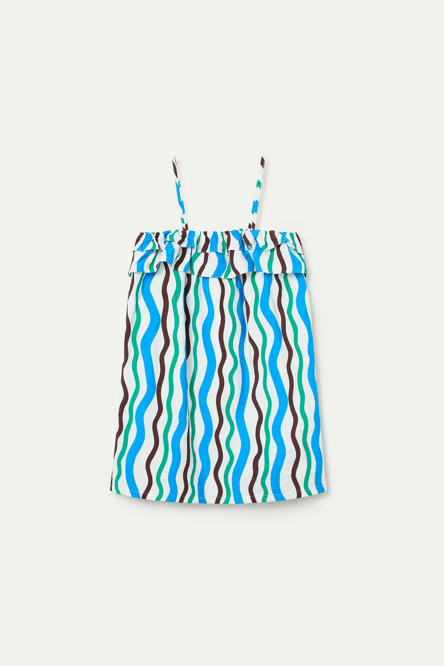 Vestido corto de niña con estampado Sea & Mountain