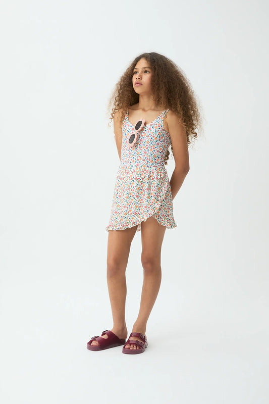 Falda corta pareo de niña con estampado Lily Small