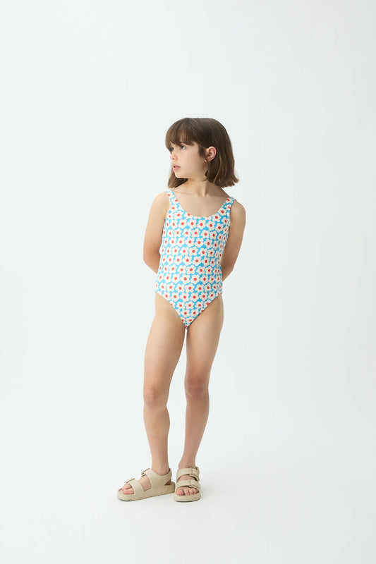 Bañador de niña con estampado Popcorn