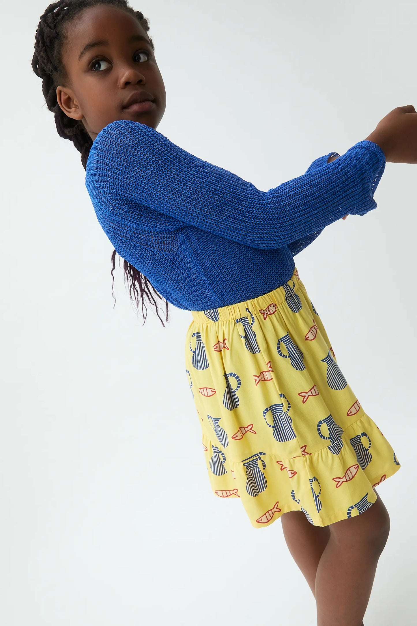 Brava print short skirt for girls