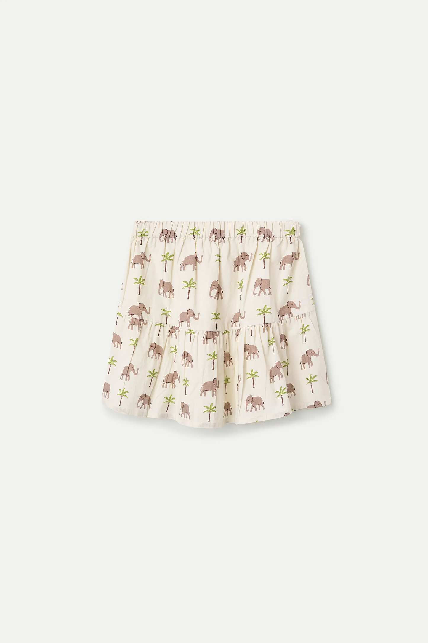 Falda corta de niña con estampado de Elefante