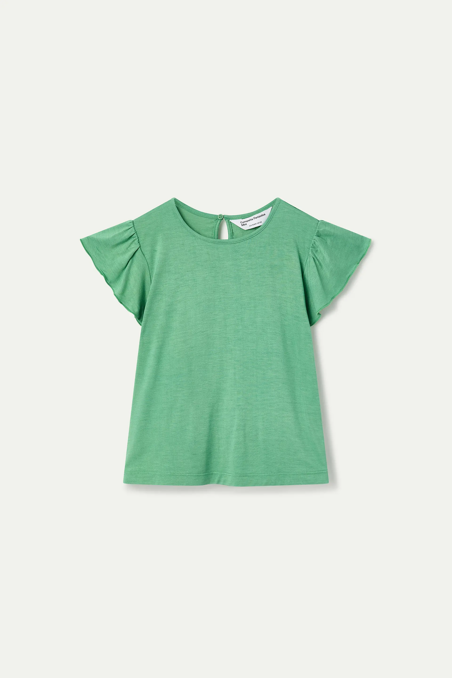 Camiseta de niña manga corta verde