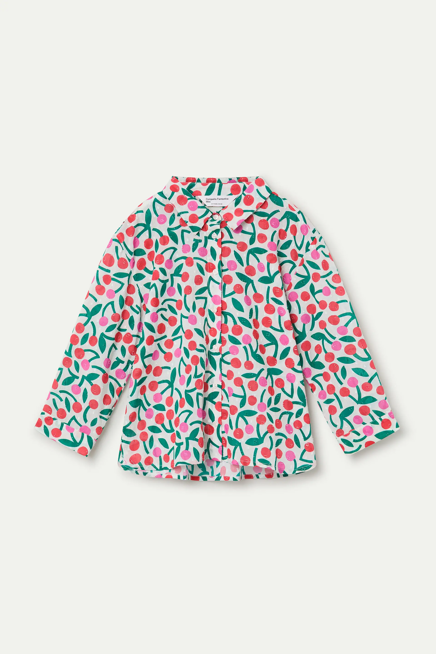 Girl's shirt with burgundy print