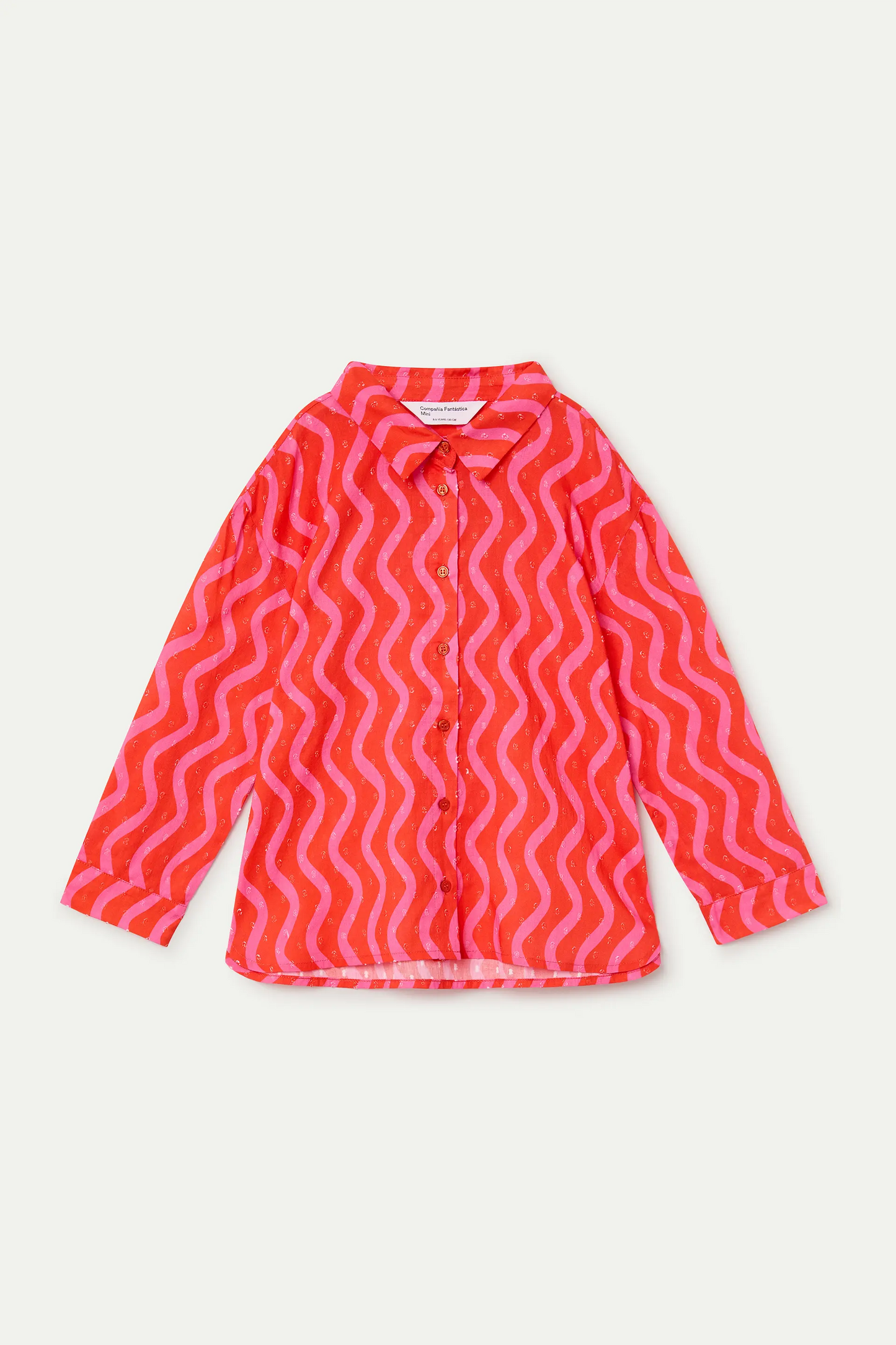 Maglietta da bambina con stampa Wave Red & Pink