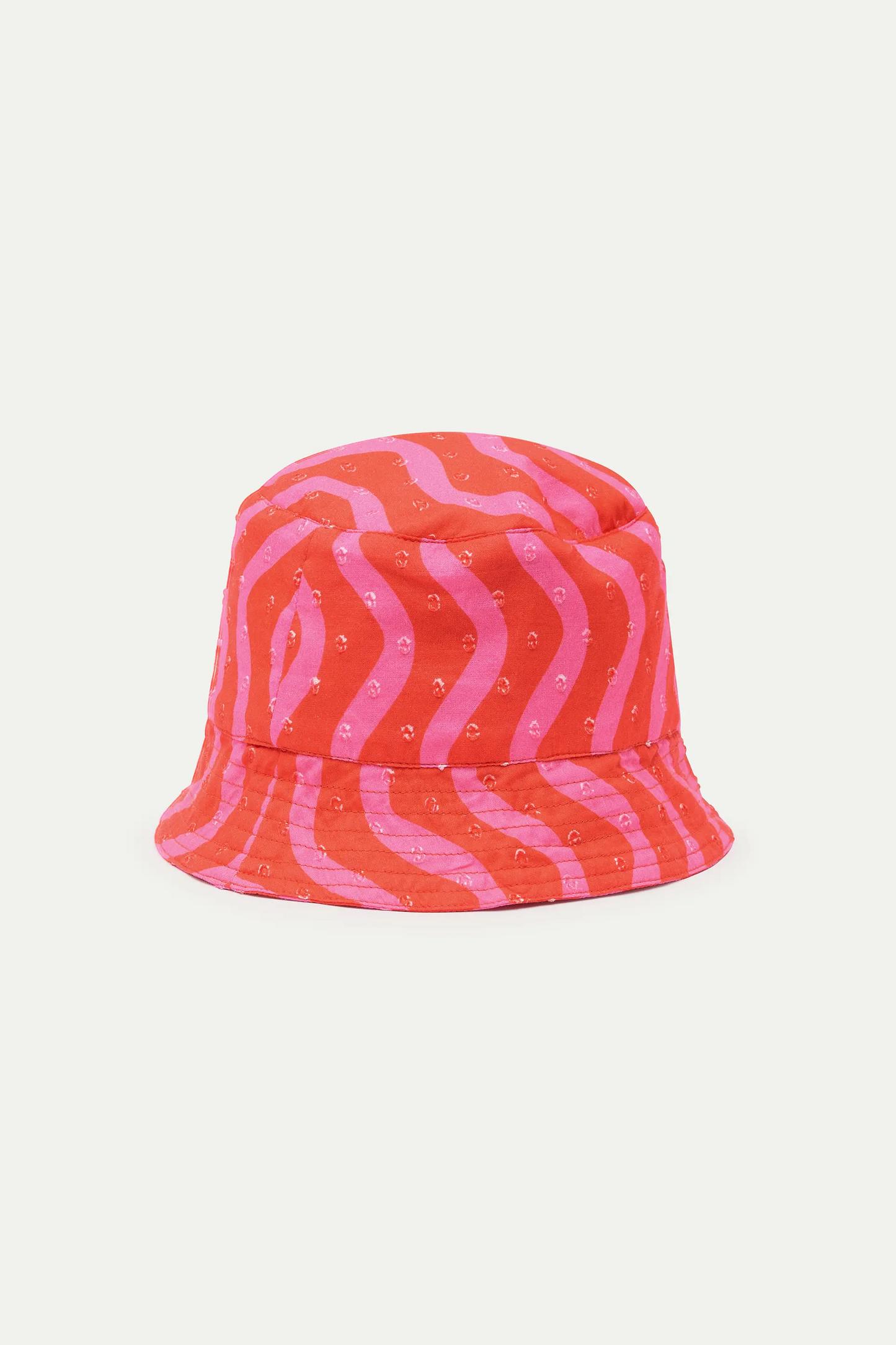 Cappello da bambina con stampa Wave Red &amp; Pink