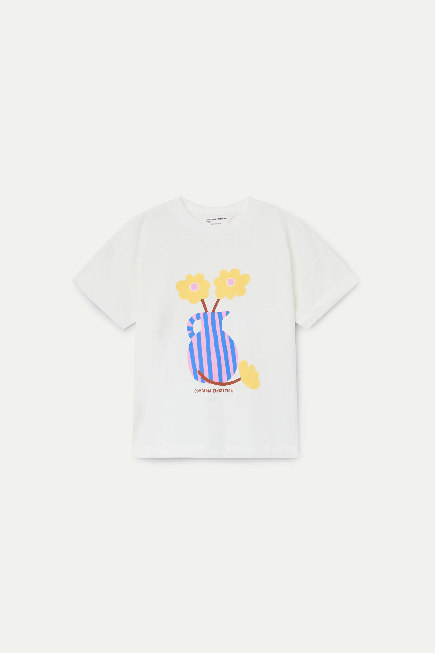 T-shirt da bambina in cotone 100% con stampa a forma di vaso "Fantastic Company"