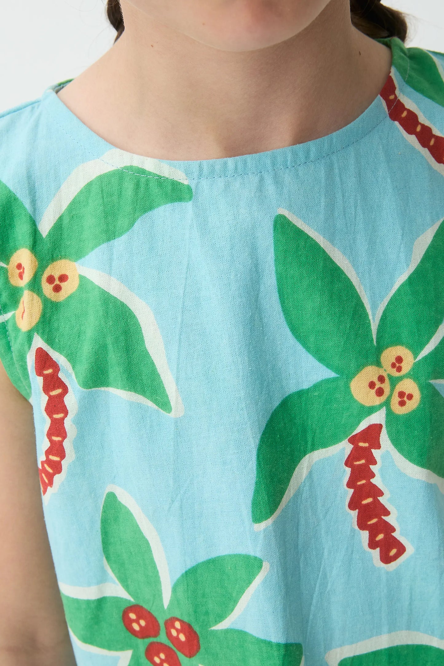 Top de niña 100% algodón con estampado Cocotero Small