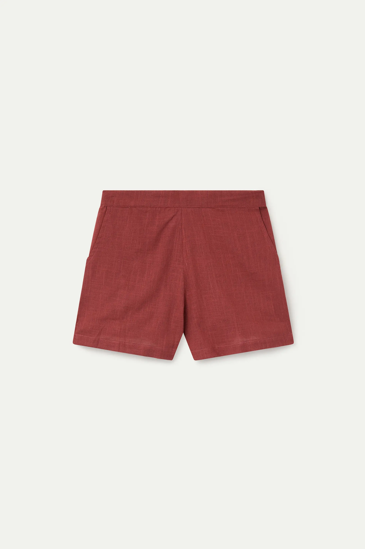 Shorts de niña 100% algodón marrón