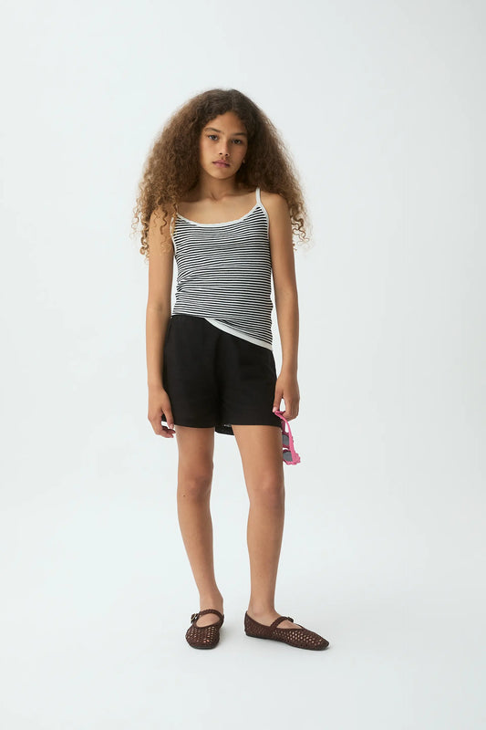 Shorts de niña 100% algodón negro