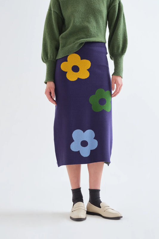 Falda midi con estampado Euphonia