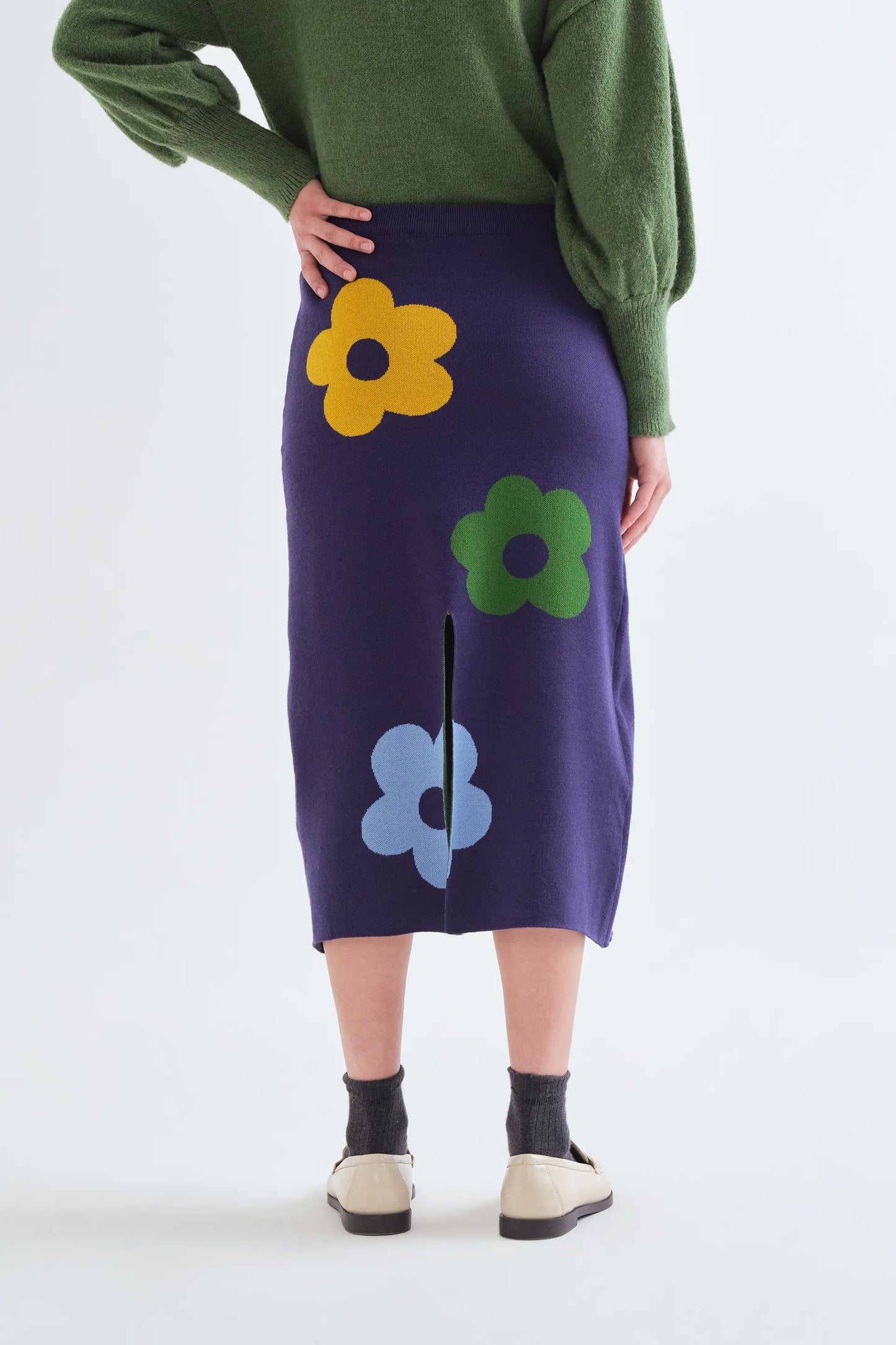 Falda midi con estampado Euphonia