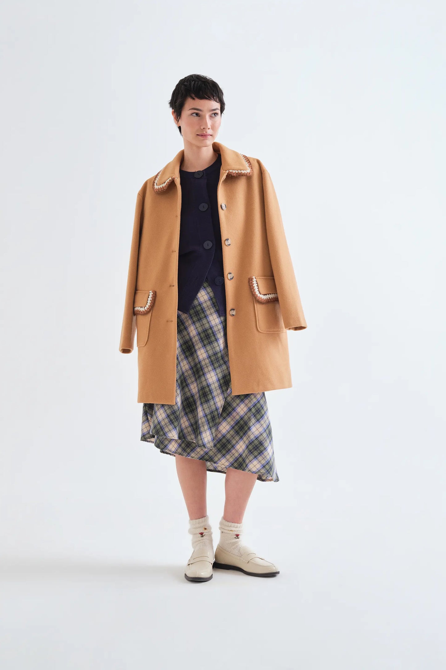Cardigan basico blu navy