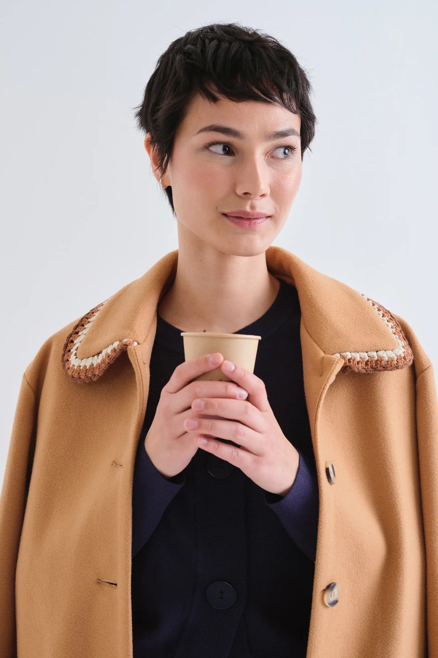 Cardigan basico blu navy