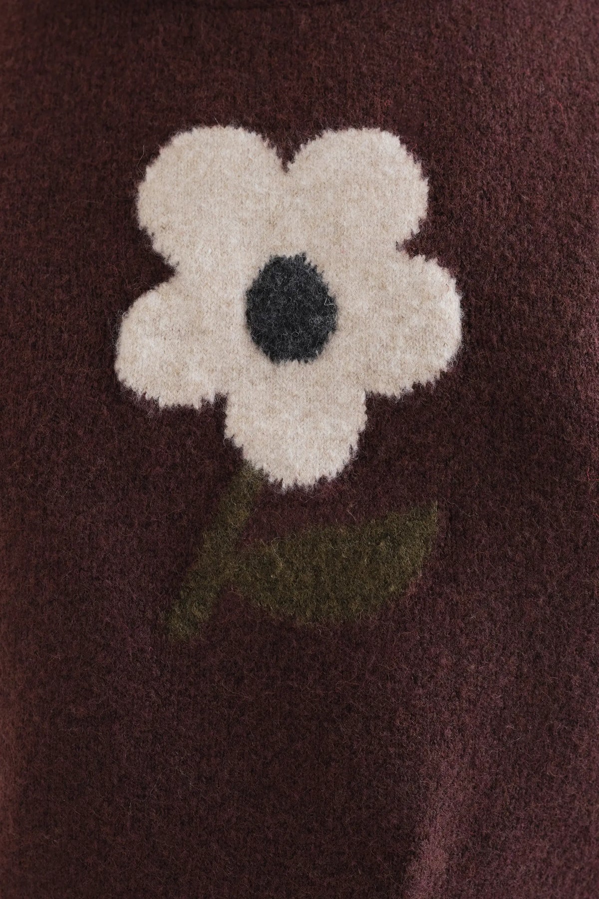 Chaleco de punto con estampado Big Flower