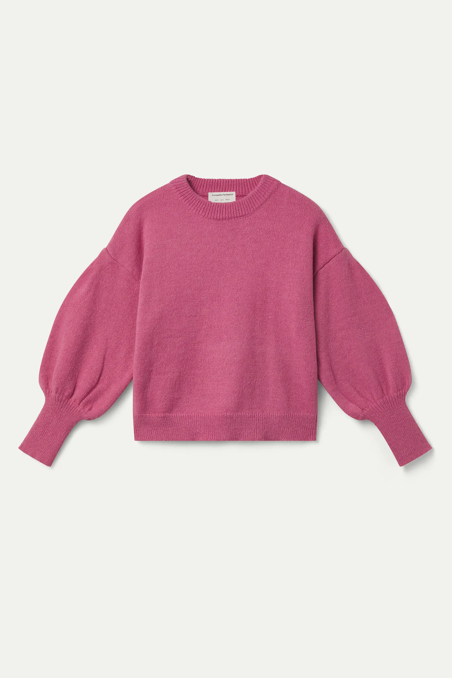 Jersey básico de punto rosa