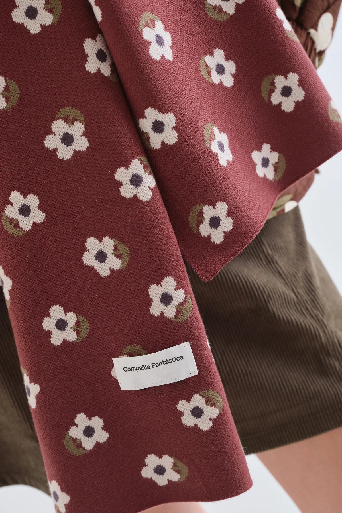 Bufanda de punto jacquard estampado  Santini