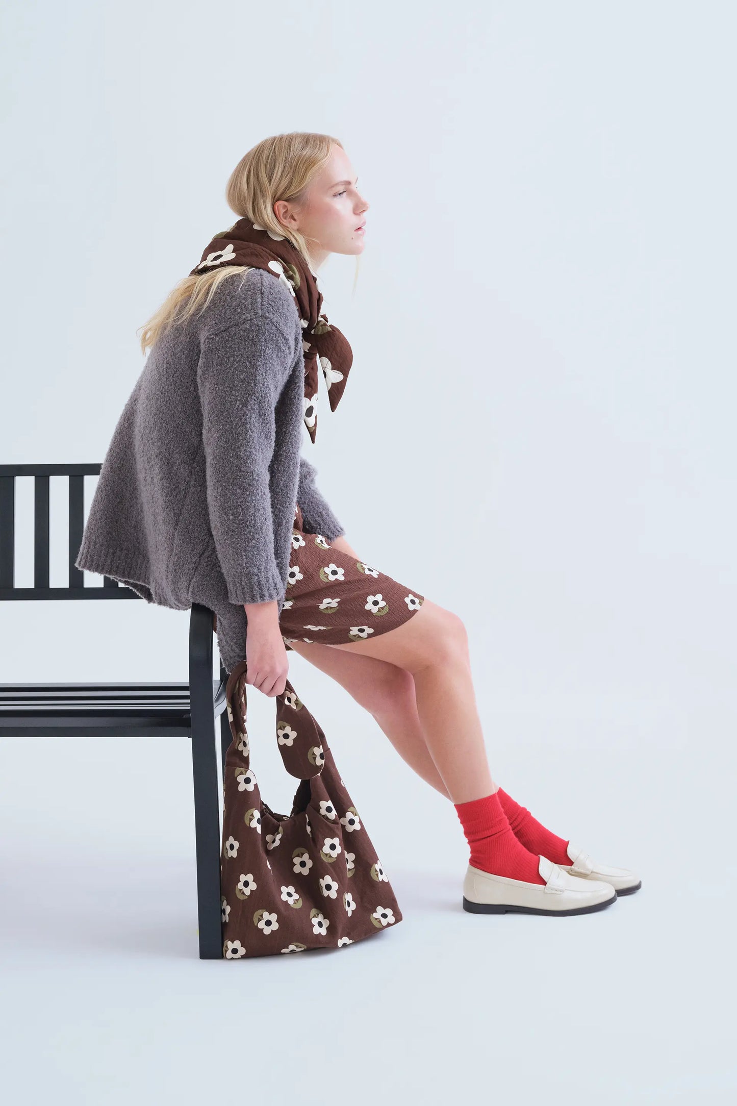 Cardigan a trama grigio scuro