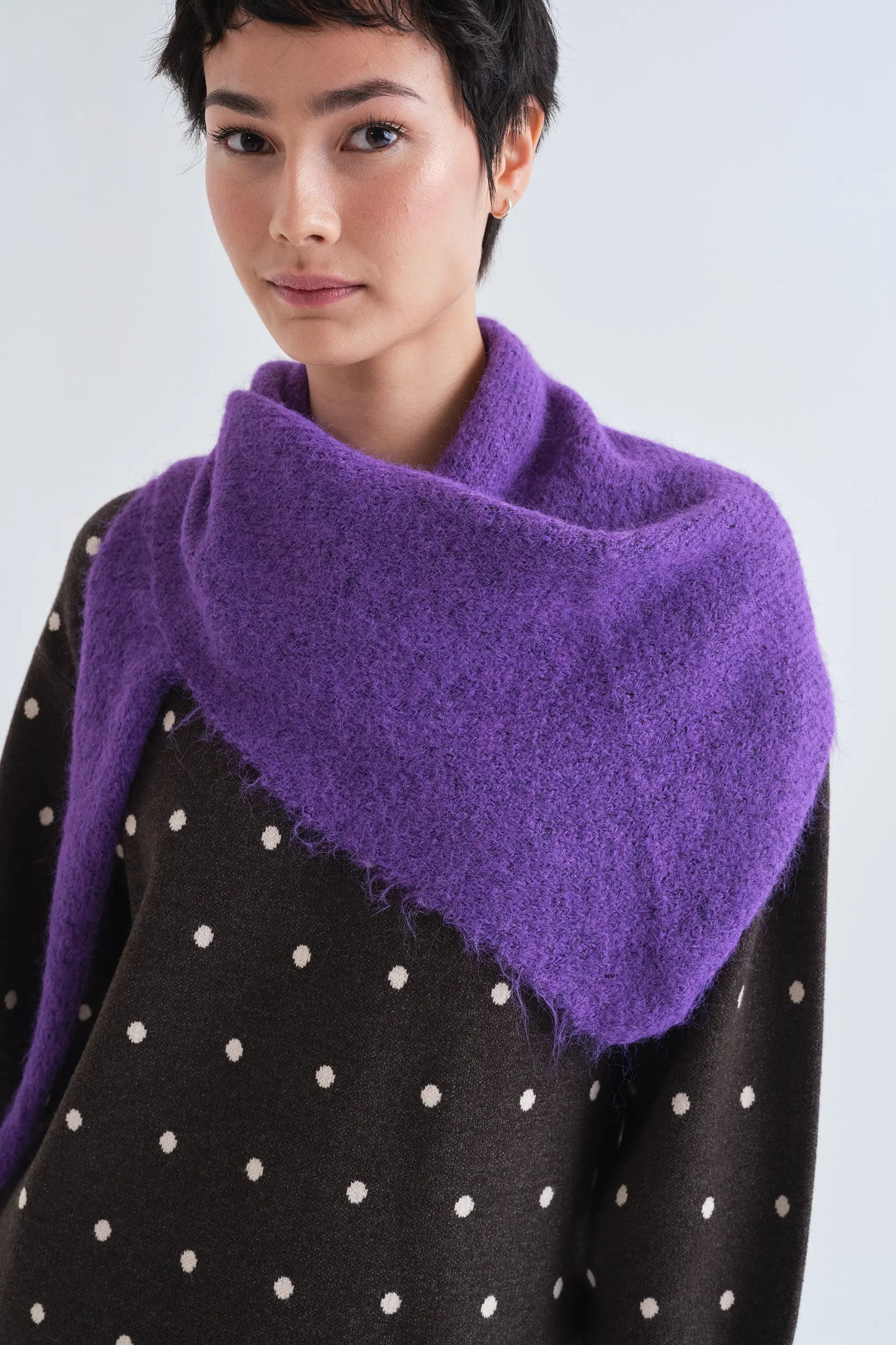 Bandana triangular morado
