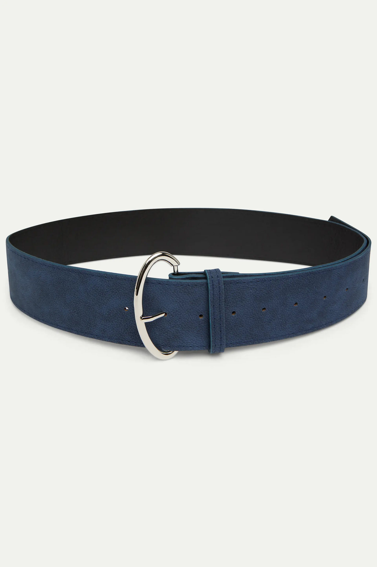Cintura in ecopelle blu navy