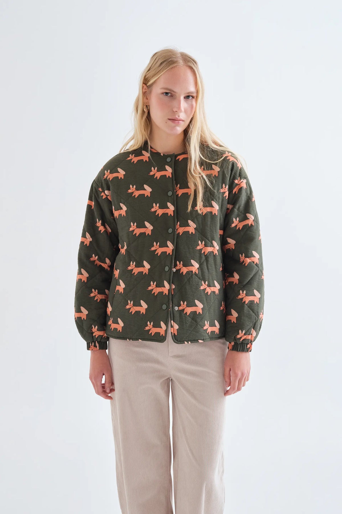 Chaqueta acolchada con estampado Volpe